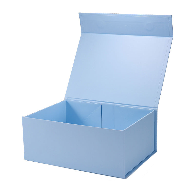 Magneetdoos met strik - A5 - Baby Blauw mat gelamineerd - Couture