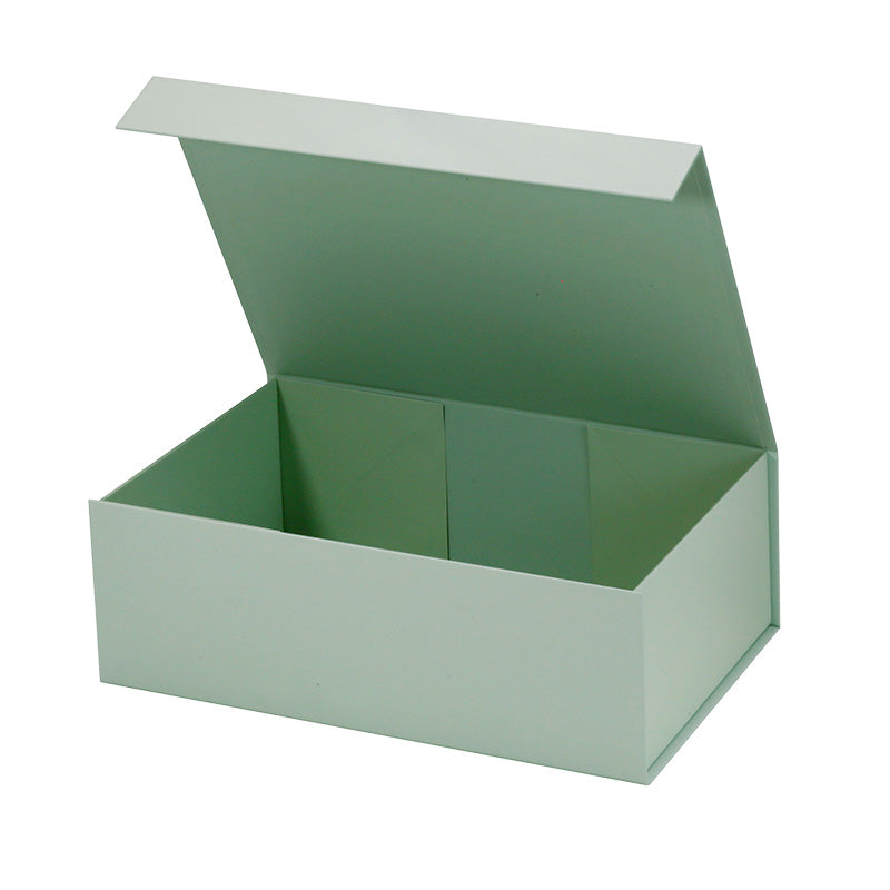 Magneetdoos met strik - A4 - Pastelgroen mat gelamineerd - Couture