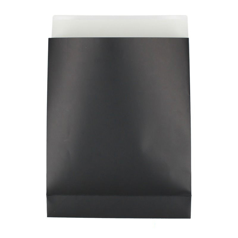 Geschenkzakken papier - Zwart mat gelamineerd - Blokbodem - Cachet FSC®