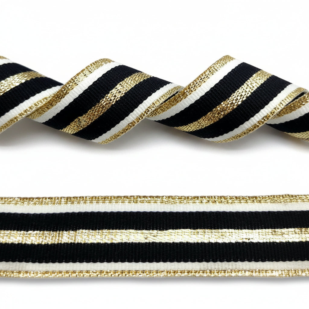 Satin Ribbon with Zebra Print – 25mm per 25 meters.
