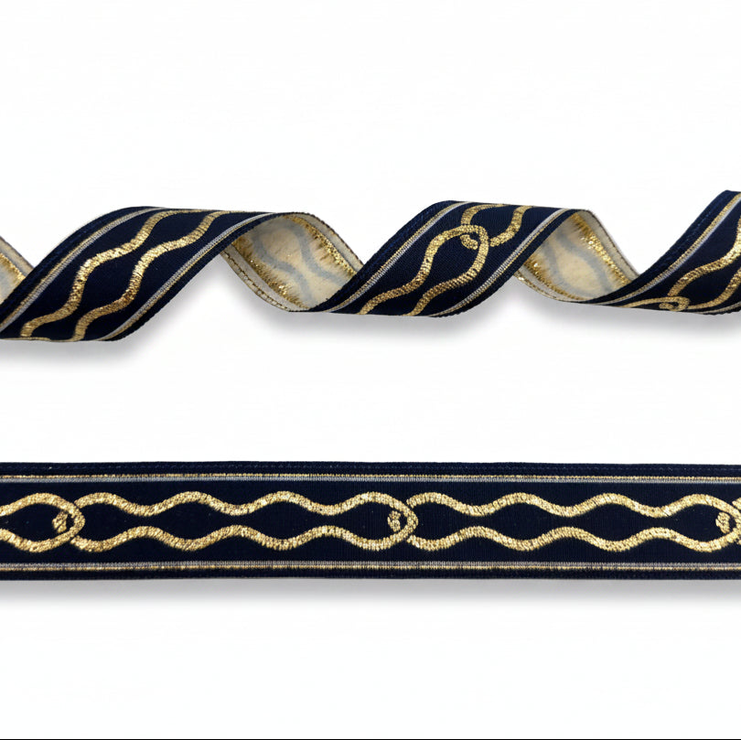 Satin Ribbon with Zebra Print – 25mm per 25 meters.