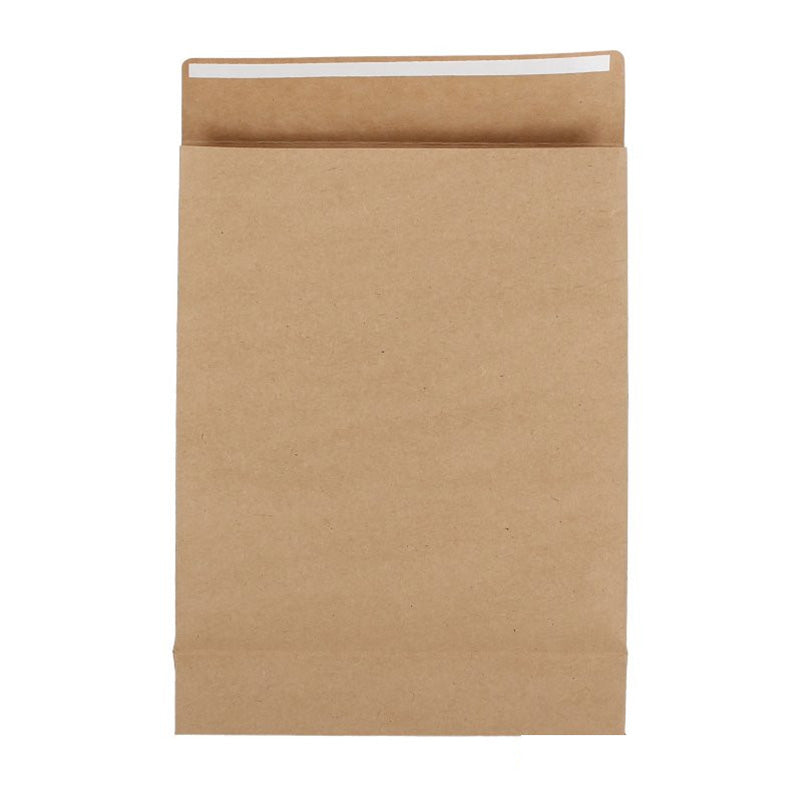 Geschenkzakken papier - Bruin kraft - Blokbodem - Cachet FSC®