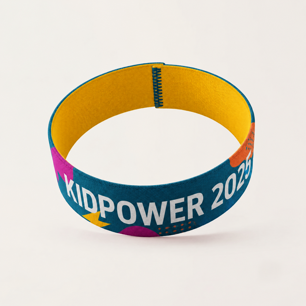 Full Color Wristbands Elastic Ribbon