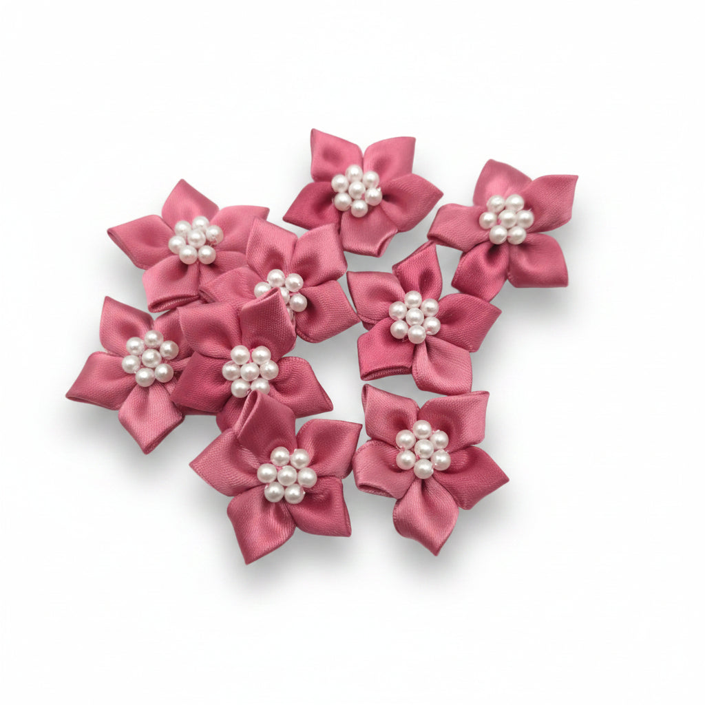 Satin Star with Pearls – Mauve (35mm)