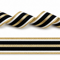 Satin Ribbon with Zebra Print – 25mm per 25 meters.