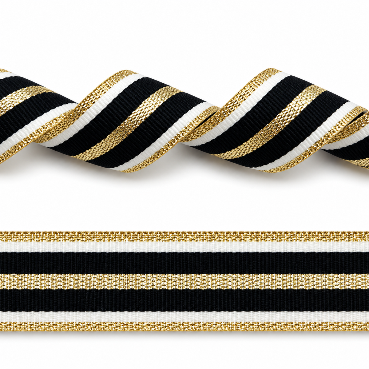Satin Ribbon with Zebra Print – 25mm per 25 meters.