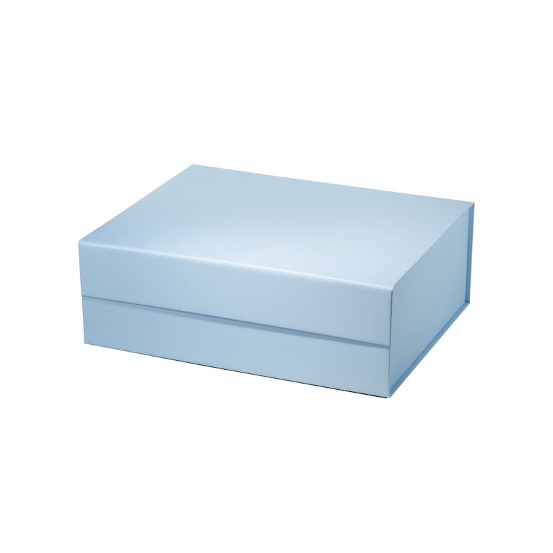 Magneetdoos met strik - A4 - Baby Blauw mat gelamineerd - Couture