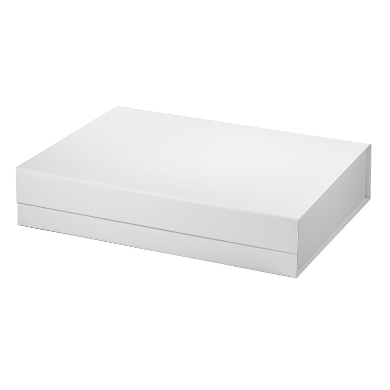 Magneetdoos met strik - A4 - Wit mat gelamineerd - Couture