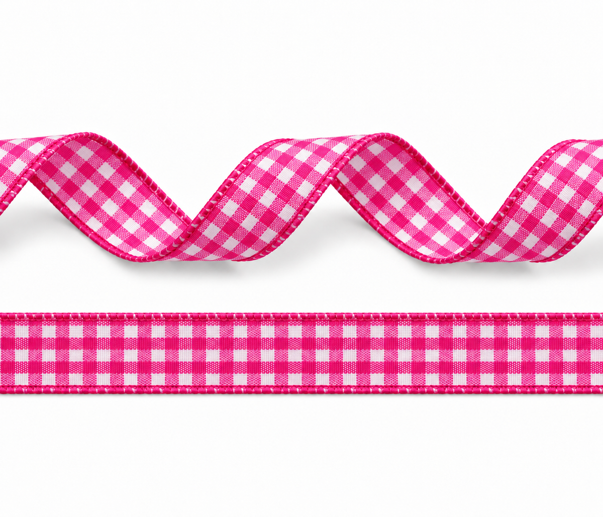 Plaid polyester ribbon 10mm in 11 different colors on 25 meter rolls