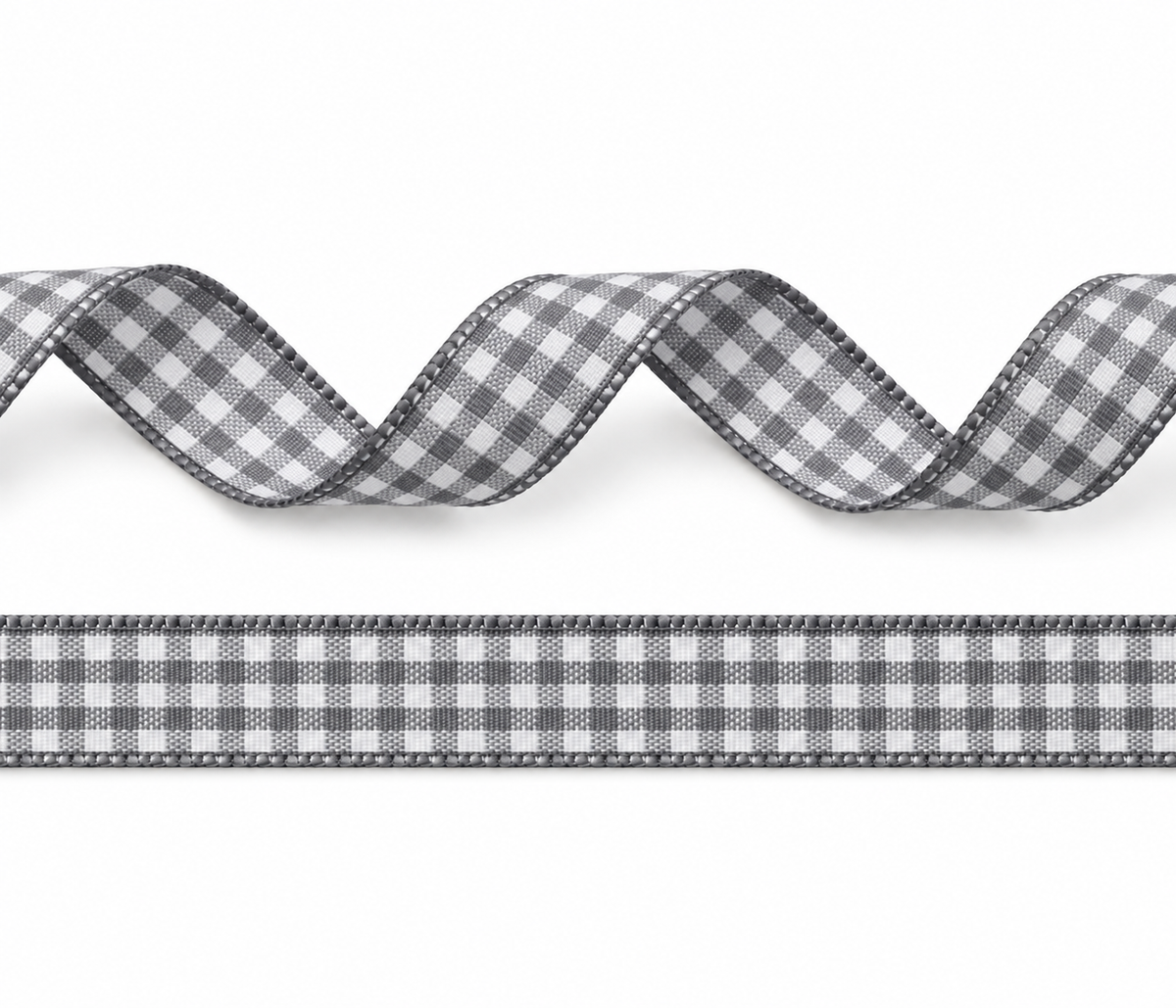Plaid polyester ribbon 10mm in 11 different colors on 25 meter rolls