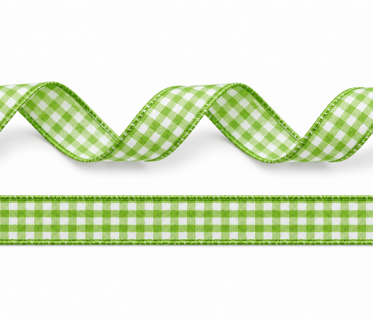 Plaid polyester ribbon 10mm in 11 different colors on 25 meter rolls