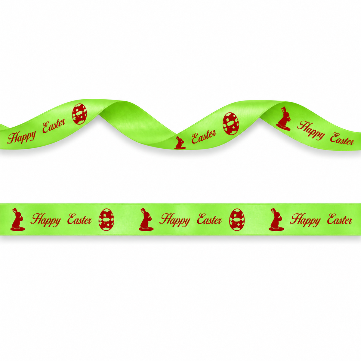 20mm Luxury satin ribbon printed with footballs per 25 meter roll.