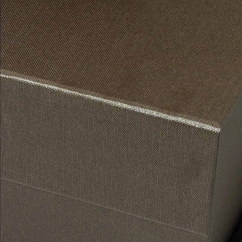Magneetdoos met strik - A4 - Bruin mat gelamineerd - Oxford leer - Couture