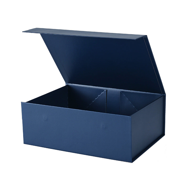 Magneetdoos met strik - A4 - Blauw mat gelamineerd - Couture
