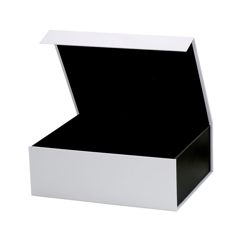Magneetdoos met strik - A4 - Wit/zwart mat gelamineerd - Couture