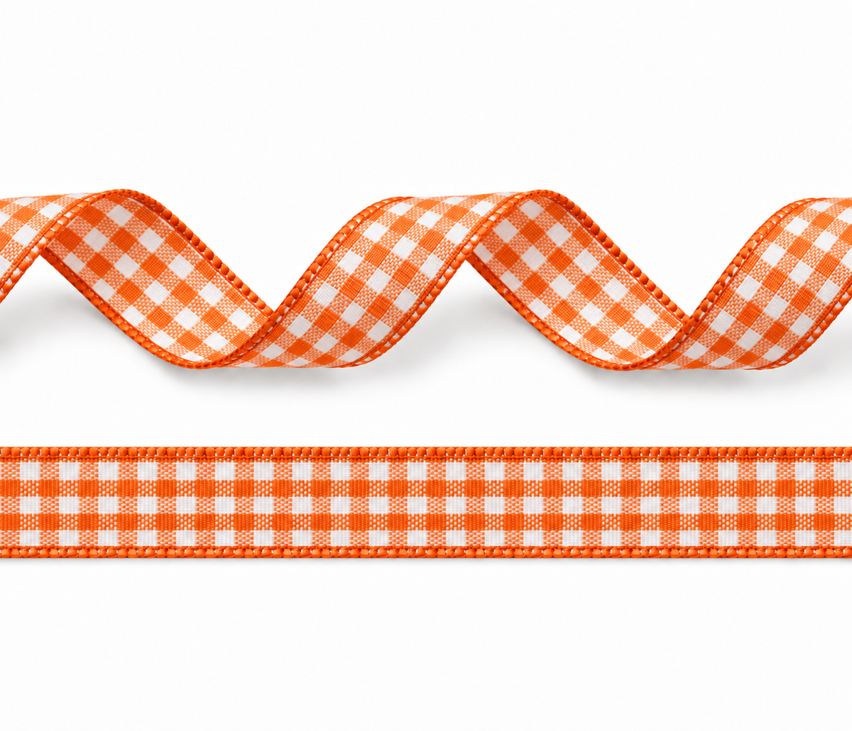Plaid polyester ribbon 10mm in 11 different colors on 25 meter rolls