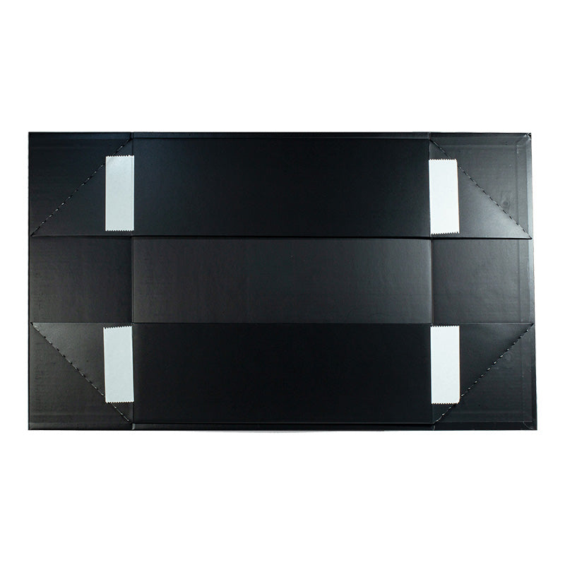 Magneetdoos met strik - A4 - Vierkant - Zwart mat gelamineerd - Couture