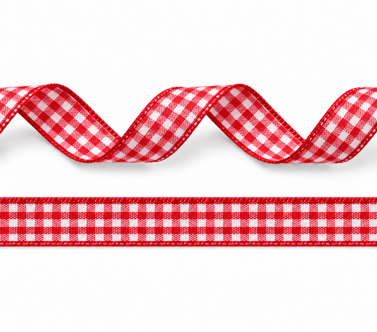 Plaid polyester ribbon 10mm in 11 different colors on 25 meter rolls