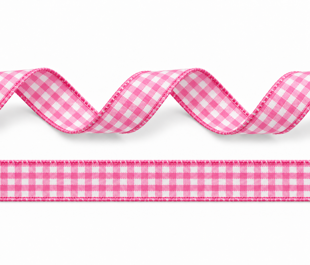 Plaid polyester ribbon 10mm in 11 different colors on 25 meter rolls