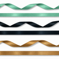15mm Luxury white satin ribbon printed with footballs per 25 meters