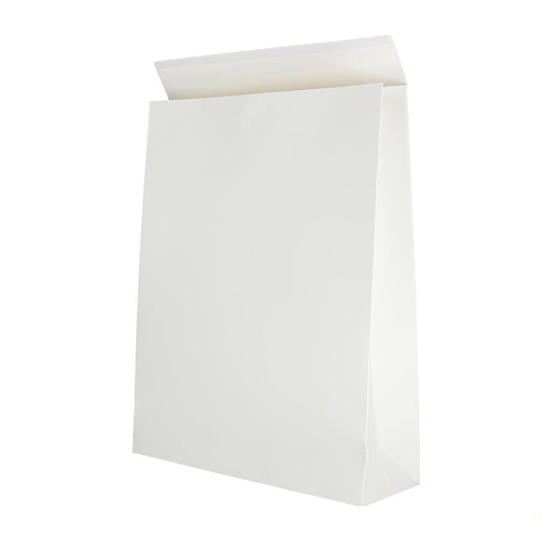 Geschenkzakken papier - Wit mat gelamineerd - Blokbodem - Cachet FSC®
