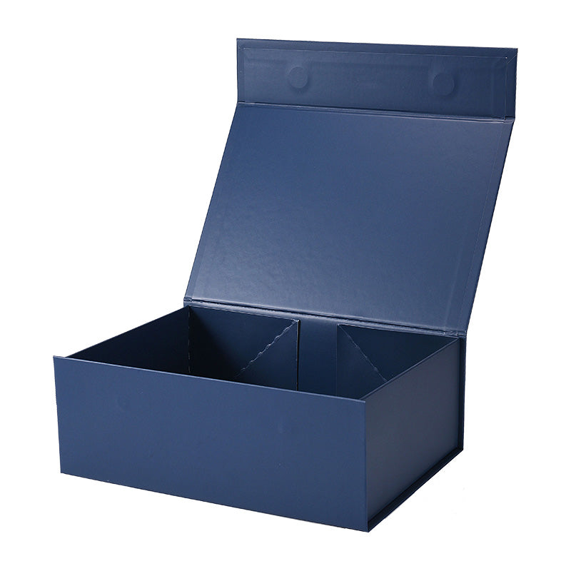 Magneetdoos met strik - A4 - Blauw mat gelamineerd - Couture